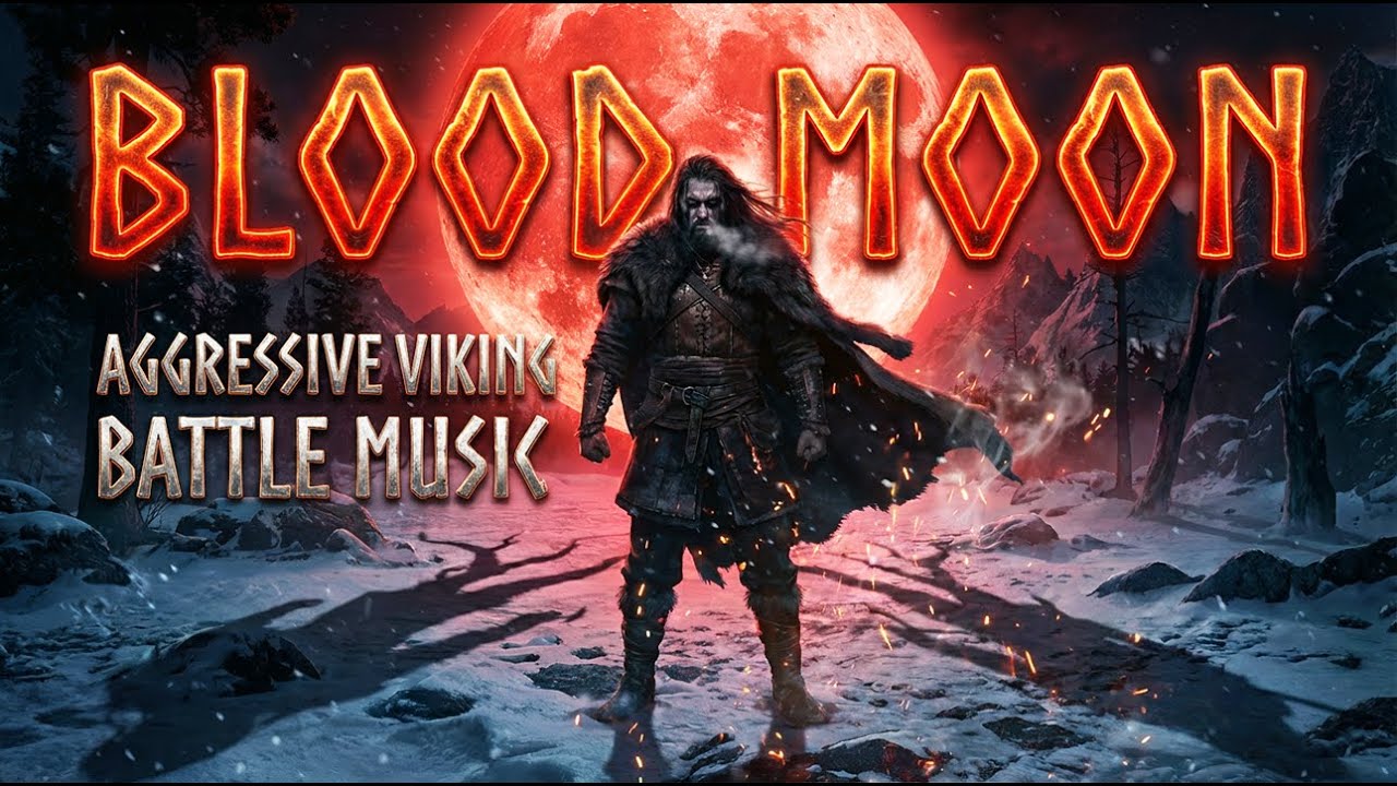 BLOOD MOON | Epic Dark Nordic Folk Battle Music (Aggressive Viking War Chant)