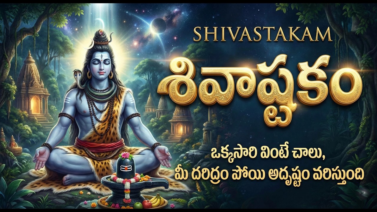 శివాష్టకం | Shiva Ashtakam | Prabhum Prananatham Vibhum Vishwanatham | Lord Shiva Popular Stotras