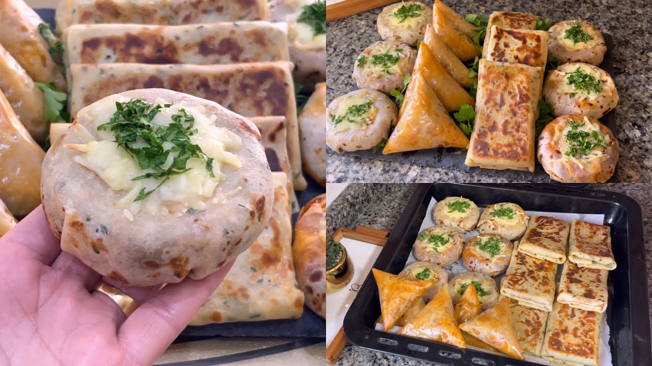 مملحات رمضان بدون قلي🌛بحشوات مختلفة بسيطة ولذيذة بطريقة غتعجبكم بزاف غتعتدهم في رمضان 👌