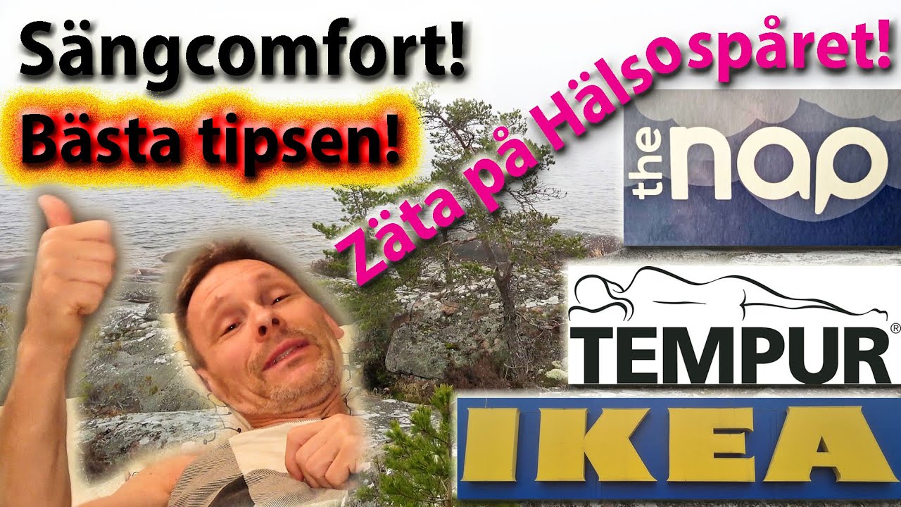 Gör din säng fastare för bättre Sängcomfort. Två enkla tips. The Nap Pillow, IKEA och Tempur.