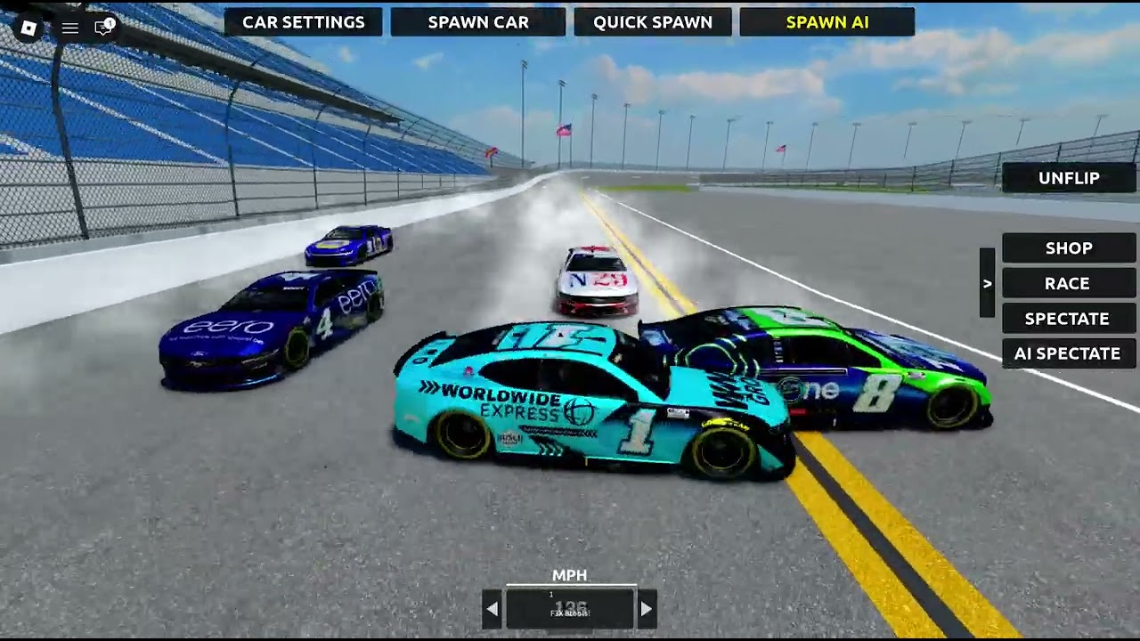 nascar con autos raros