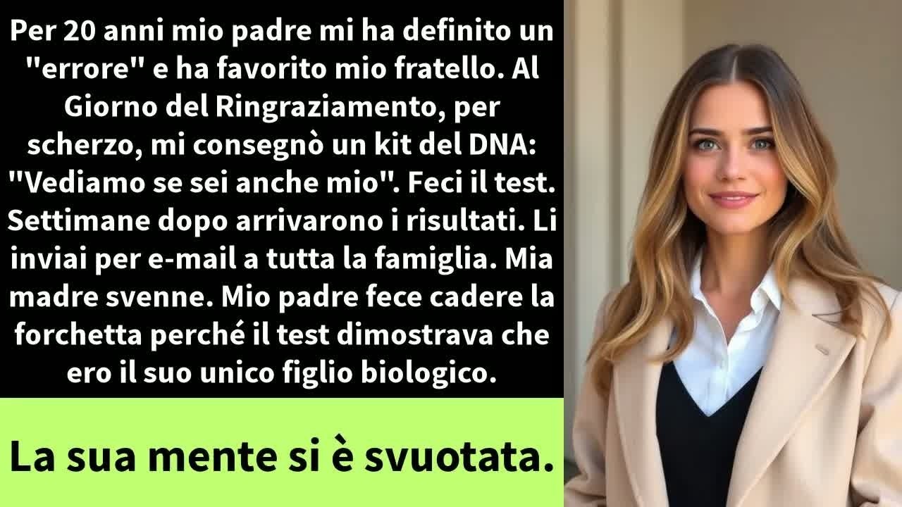 Per 20 anni mio padre mi ha definito un ＂errore＂ e ha favorito mio fratello