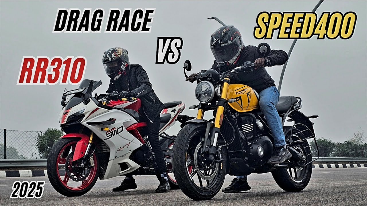 2025 APACHE RR310 vs TRIUMPH SPEED 400 🔥 | DRAG RACE