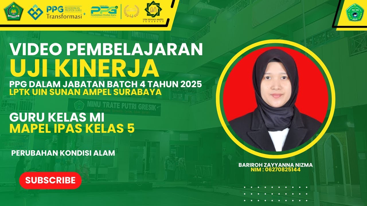 VIDEO UKIN PPG DALJAB BATCH 4 TAHUN 2025 | LPTK UIN SUNAN AMPEL SURABAYA | GURU KELAS MI
