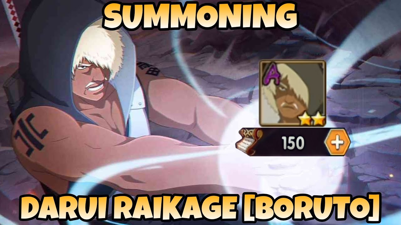 SUMMONING DARUI RAIKAGE 🔥. 150+ Scrolls + Event. Naruto Mobile