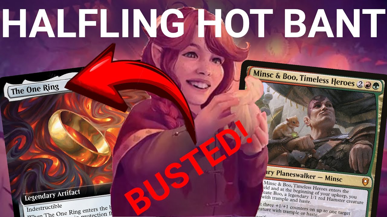 MY PRECIOUS! Legacy Delighted Halfing One Ring Hot Bant Control. Minsc & Boo, Uro Loam LOTR MTG