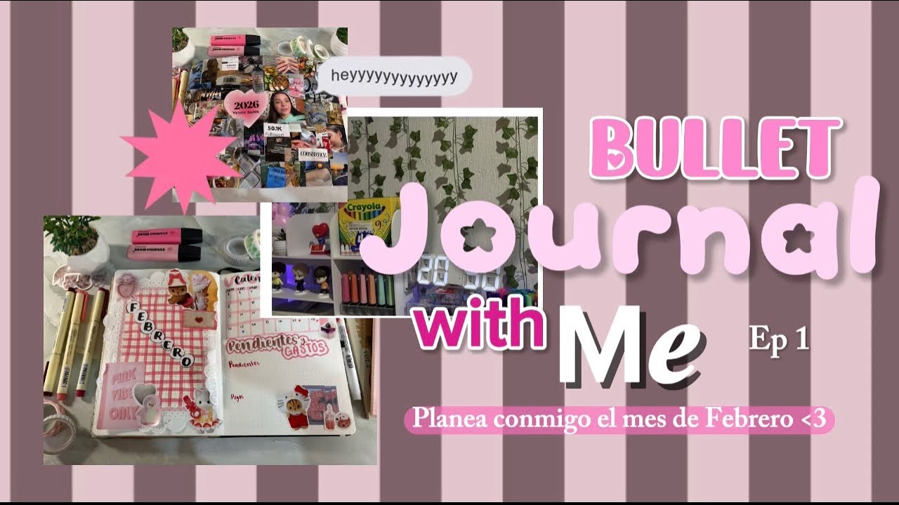 Planea conmigo Febrero 🩷🍥 // Journal With me 🌿
