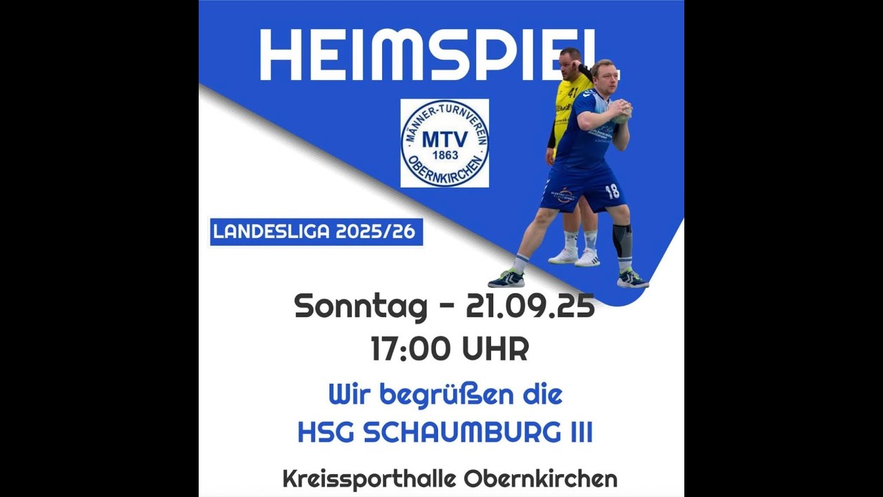 MTV Obernkirchen I gegen HSG Schaumburg III am 21.09.2025