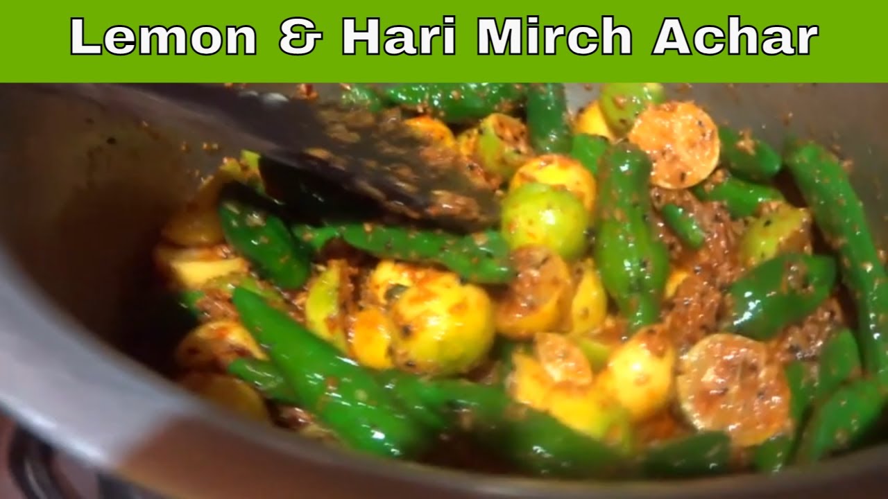 Mix Achar recipe by Beenish Ka Kitchen | Mix pickle recipe | Lemon & Hari Mirch Achar