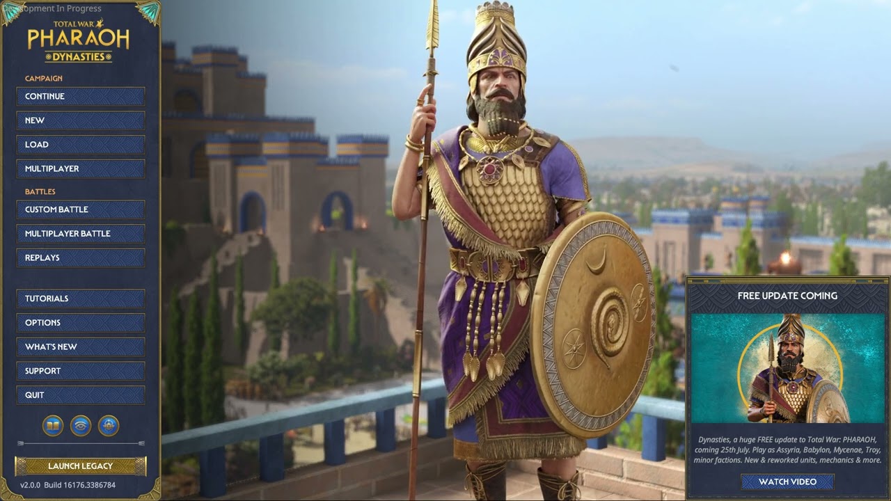PHARAOH Dynasties Main Menu Ambience | Pure Relaxation