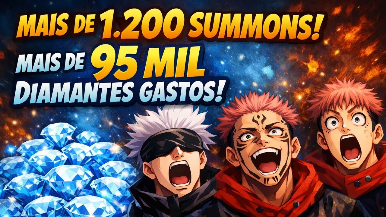 Mais de 1200 Summons Rei do Jujutsu Kaisen