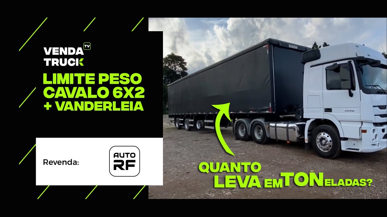 LIMITE DE PESO E MEDIDA DO CONJUNTO CAVALO 6X2 + CARRETA VANDERLEIA │ DICA │ AUTO RF │ CURITIBA PR