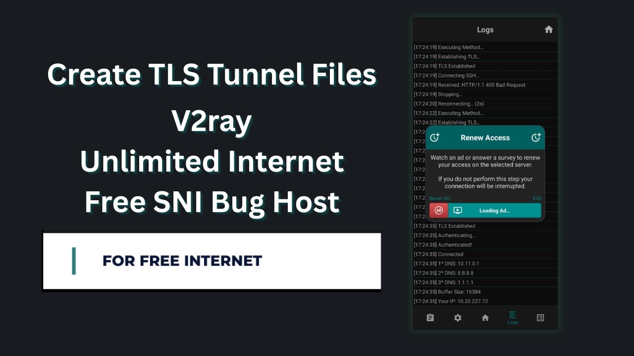 How to Create TLS Tunnel Files Using SNI (2026 Updated Method)