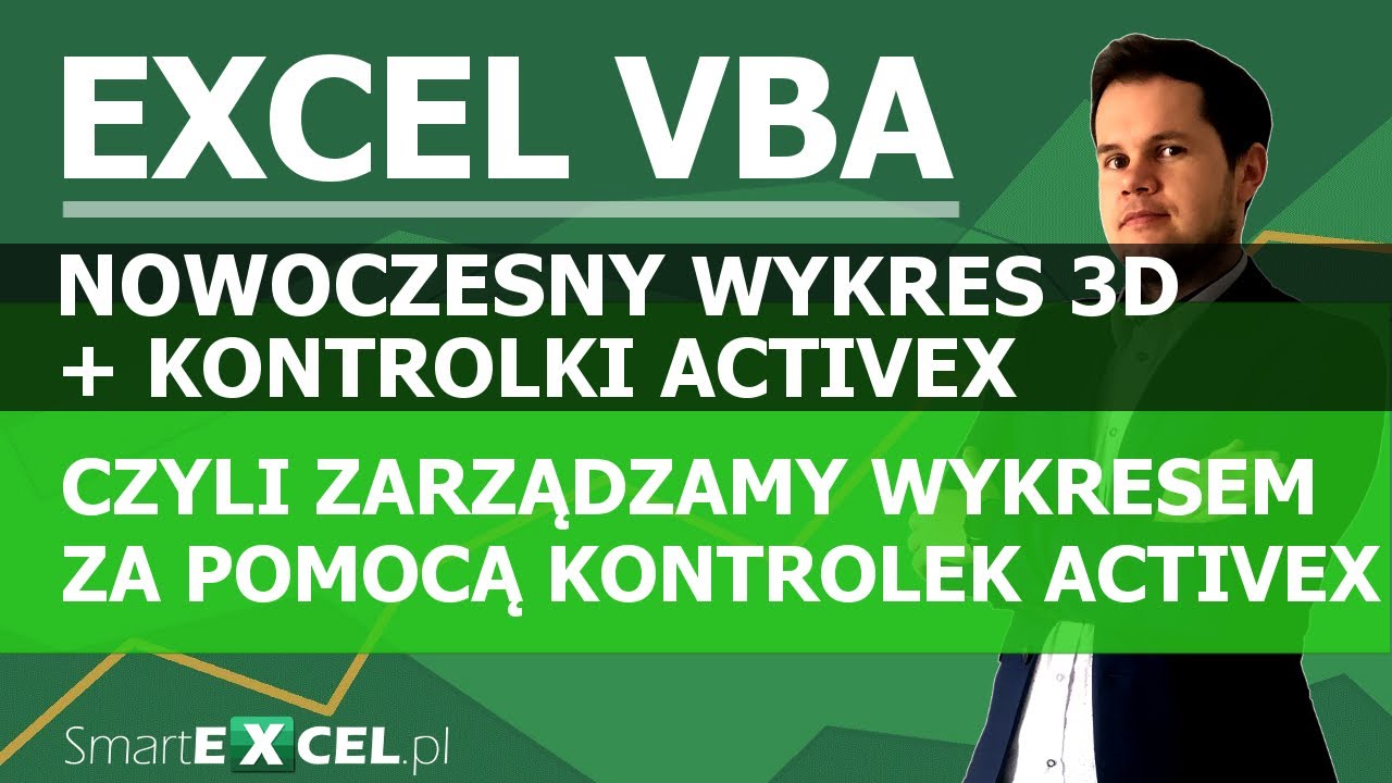 Nowoczesny wykres 3D zarządzany kontrolkami formularza i ActiveX.