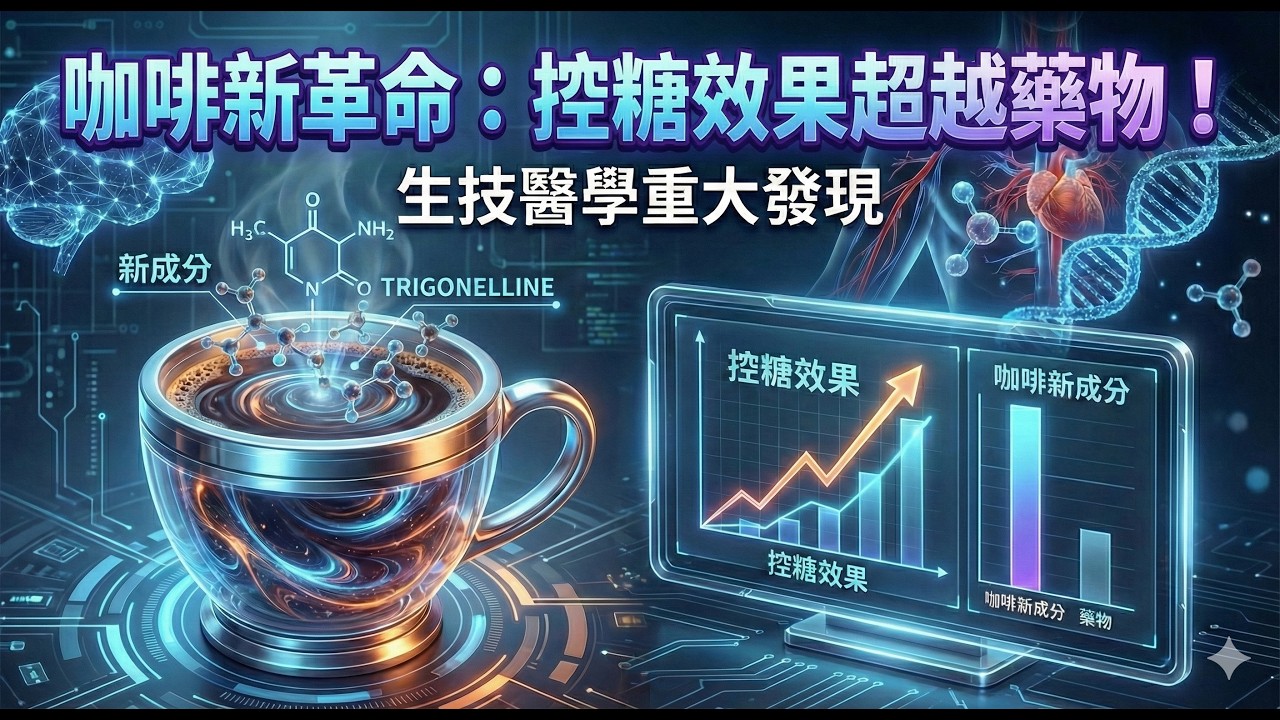 糖尿病的新希望？咖啡的這種「活性成分」幫助控糖，而且效果比臨床藥物更強！ | 醫學新知解碼 EP.095
