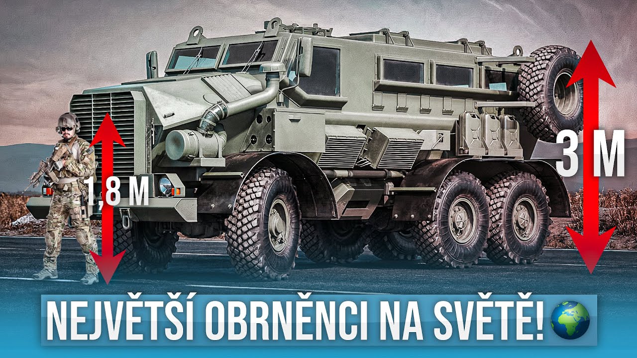 TOP 10 | NEJVĚTŠÍ a NEJTĚŽŠÍ OBRNĚNÁ VOZIDLA MRAP na SVĚTĚ! (2022)
