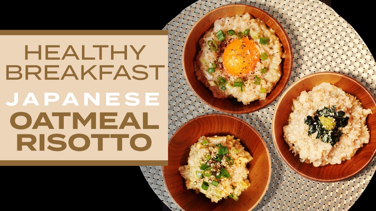 Healthy Japanese Breakfast | Quick & Tasty Rice-like Oatmeal Risotto