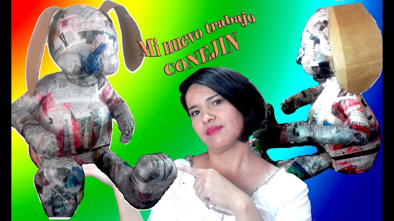 CONEJO PINATA, armado del cuerpo