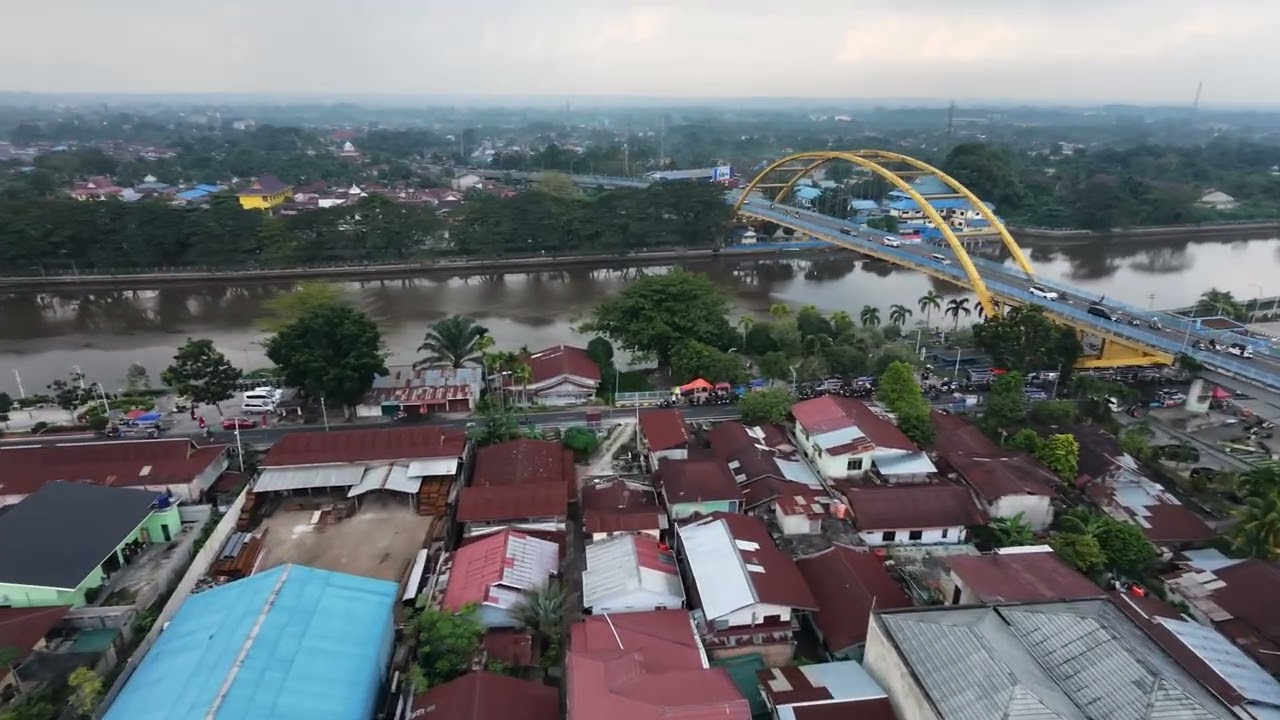 Dari langit Senapelan melihat kampung bandar 🎉🧚🐦