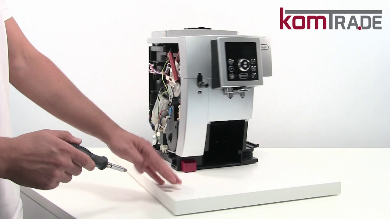ECAM Gehäuse öffnen-schließen Delonghi Ersatzteile Reparaturanleitung