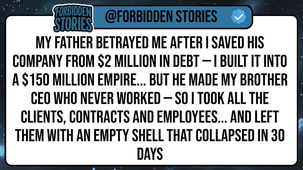 My Father Betrayed Me After I Saved His Company From $2 Million In Debt — I Built It Into A ...
