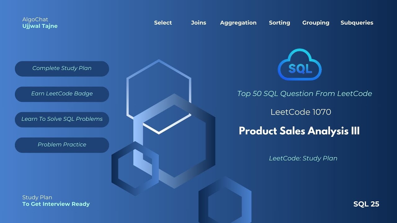 LeetCode 1070 | Анализ продаж продуктов III | План подготовки к SQL | Топ-50 SQL