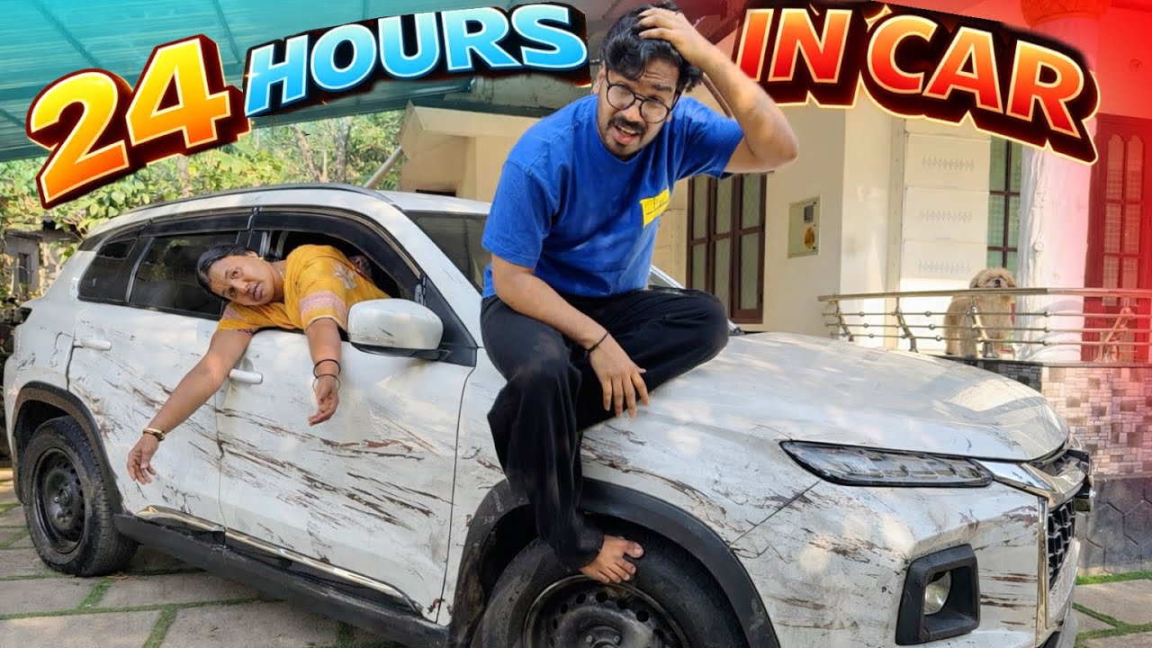 LIVING 24 HOURS IN CAR CHALLENGE 🚘