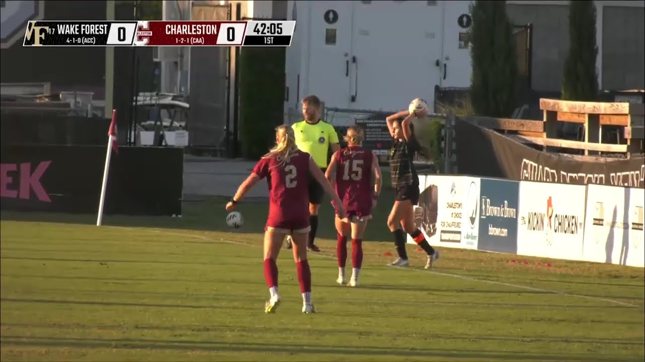 Wake Forest Women's Soccer vs the College of Charleston Full Game Replay | 2025 CAA Soccer