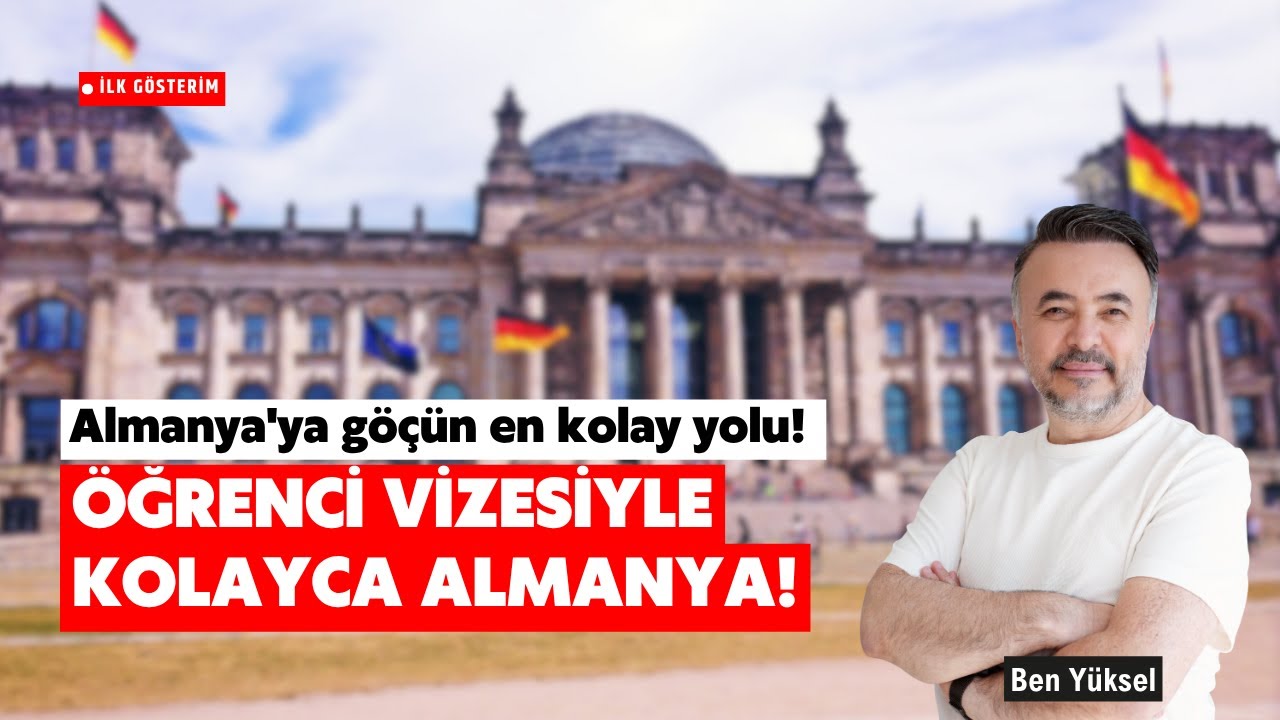 ALMANYA'YA EN KOLAY VİZE ALMA YÖNTEMİ! İşte öğrenci vizesinin ayrıntıları! @benyuxel​