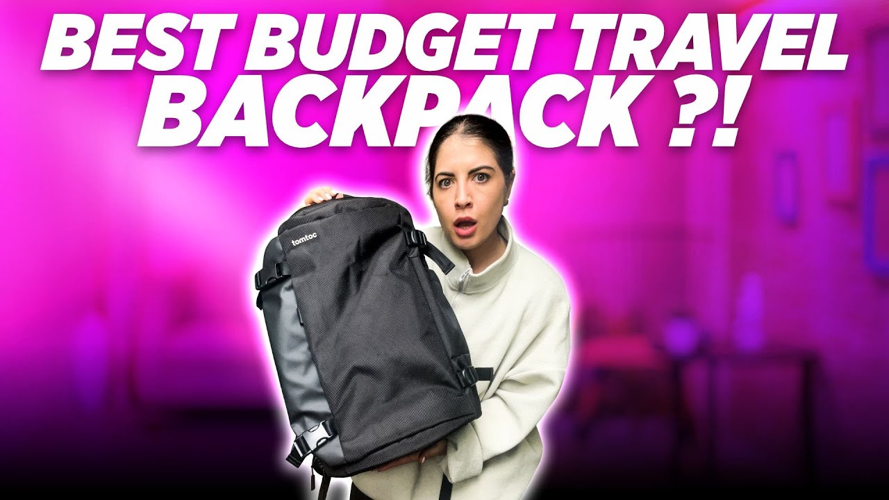 Tomtoc Navigator -T66 Travel 40L Review (BEST Budget Travel Laptop Backpack)