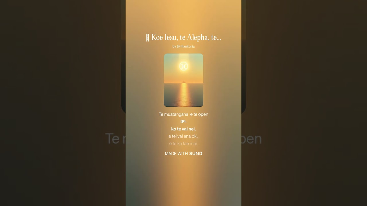 🎵 Koe Iesu, te Alepha, te Omega