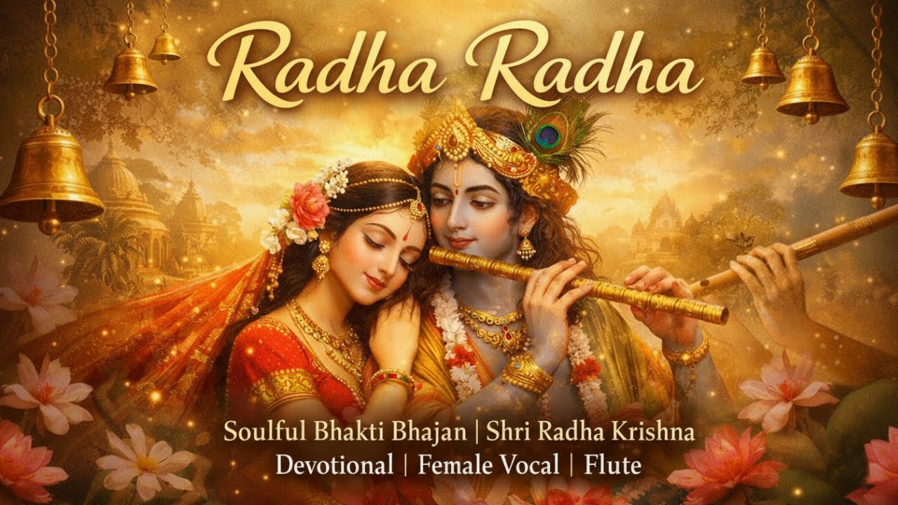1 Hour Radha Radha Chant | Soulful Radha Bhajan | Flute & Soft Female Chorus | Radha Krishna Bhakti