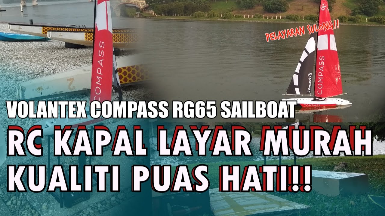 Volantex Compass RC Sailboat Maiden Sail in Malaysia