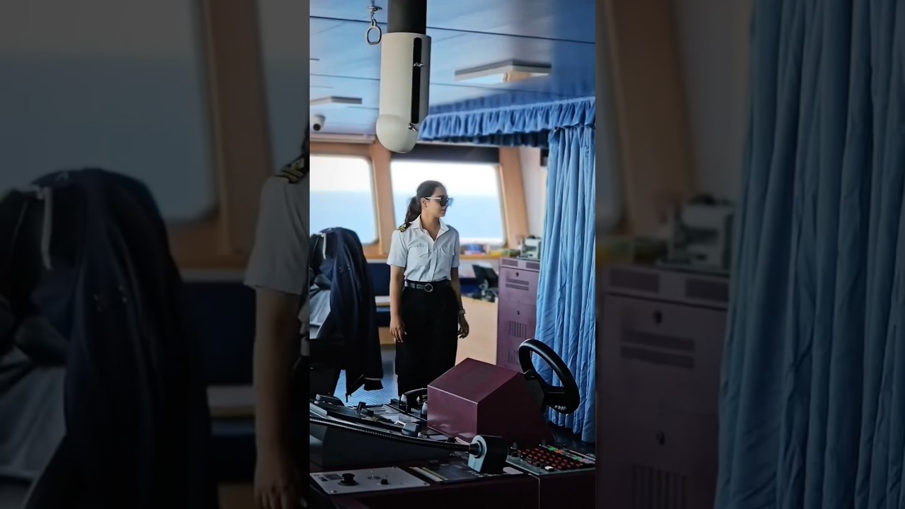Cruise ship ⚓ 🚢 | Navy girl on ship status | Navy WhatsApp status 🌹| Navy office ❤️ | #shorts