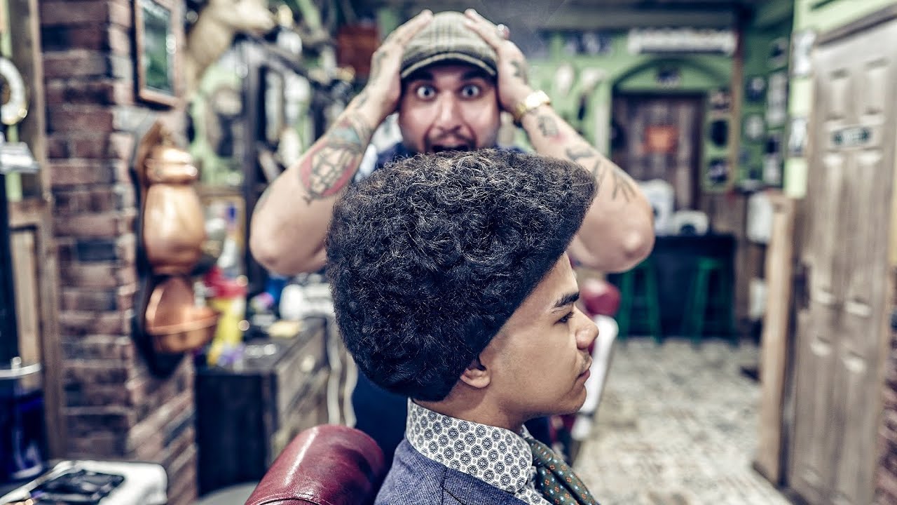 💈 ASMR BARBER - Young MICHAEL JACKSON Afro Haircut