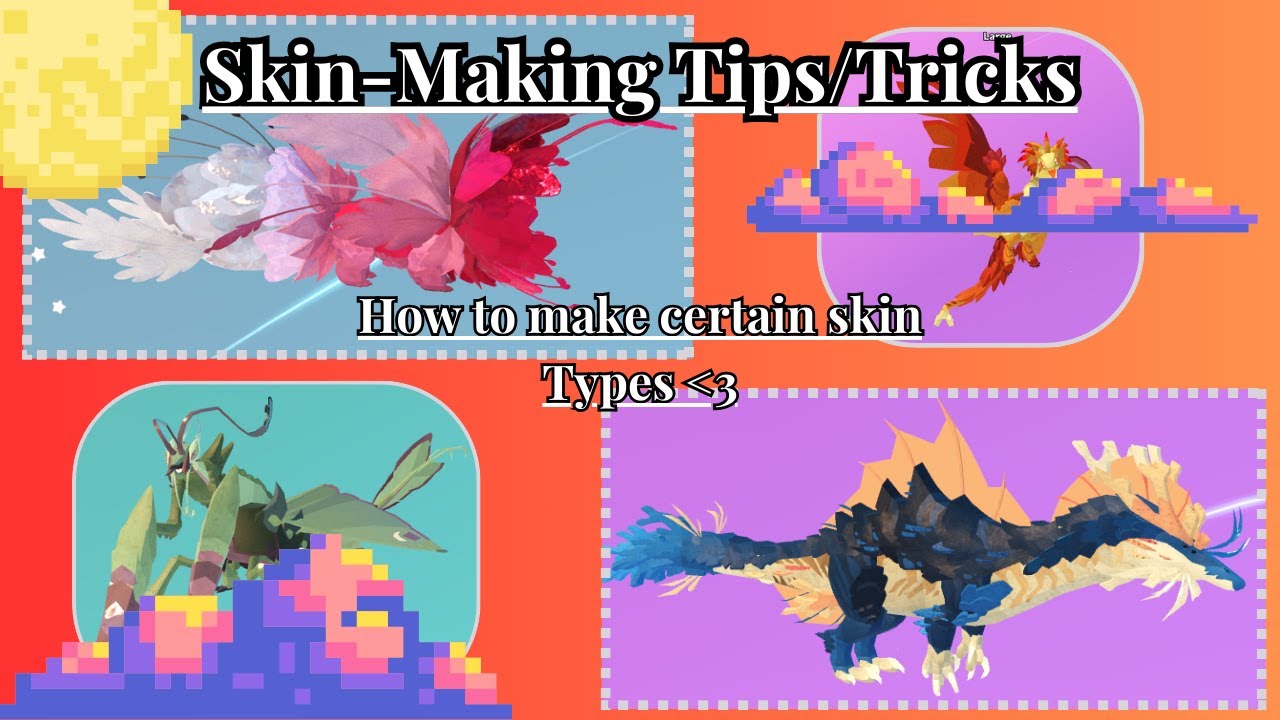 Creatures of Sonaria || How to create different types of Skins!