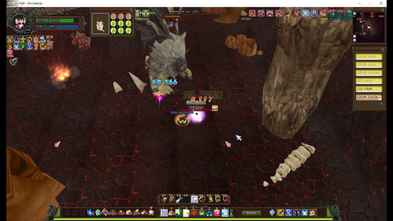 Emerald Flyff 2021 - Molten Arena Dungeon Run