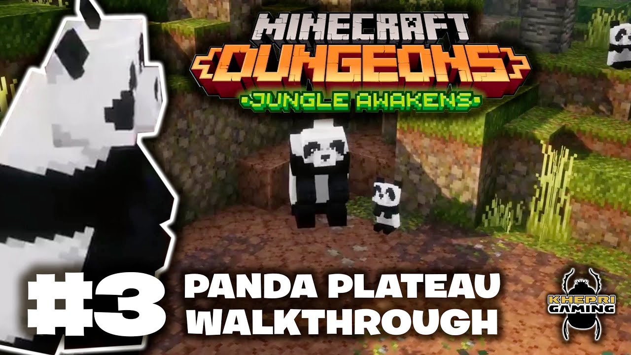 Panda Plateau Walkthrough | Minecraft Dungeons Jungle Awakens SECRET LEVEL Gameplay