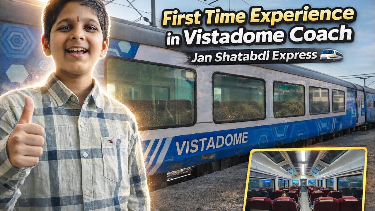 “Dadar to Ratnagiri Jan Shatabdi Express Vistadome Coach Journey 🚆”