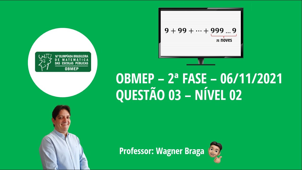 Questão 03 - OBMEP - 2ª Fase 2021 - Nível 02 - Gabarito - Resolução