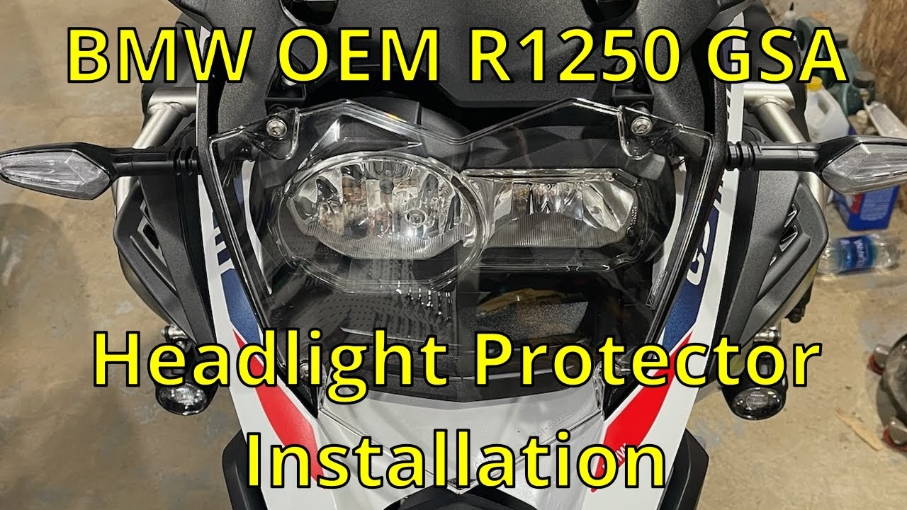 BMW Headlight Protector Installation (2023 R1250GSA)