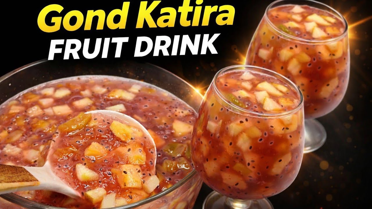 Gond Katira Fruit Drink Recipe | Summer Cooling Drink | Ramadan Special