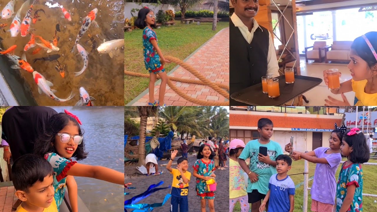 ആദ്യമായിട്ടാണ് ഇത്തരത്തിലുള്ള #മീനിനെ🐠 കാണുന്നത് 1st Experience in #BeachResort🦈 Kovalam #tiyakutty
