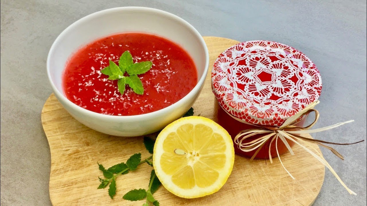 Erdbeer-Kokos-Marmelade 🍓🥥  aus dem Thermomix® TM5 / TM6 - Thermilicious