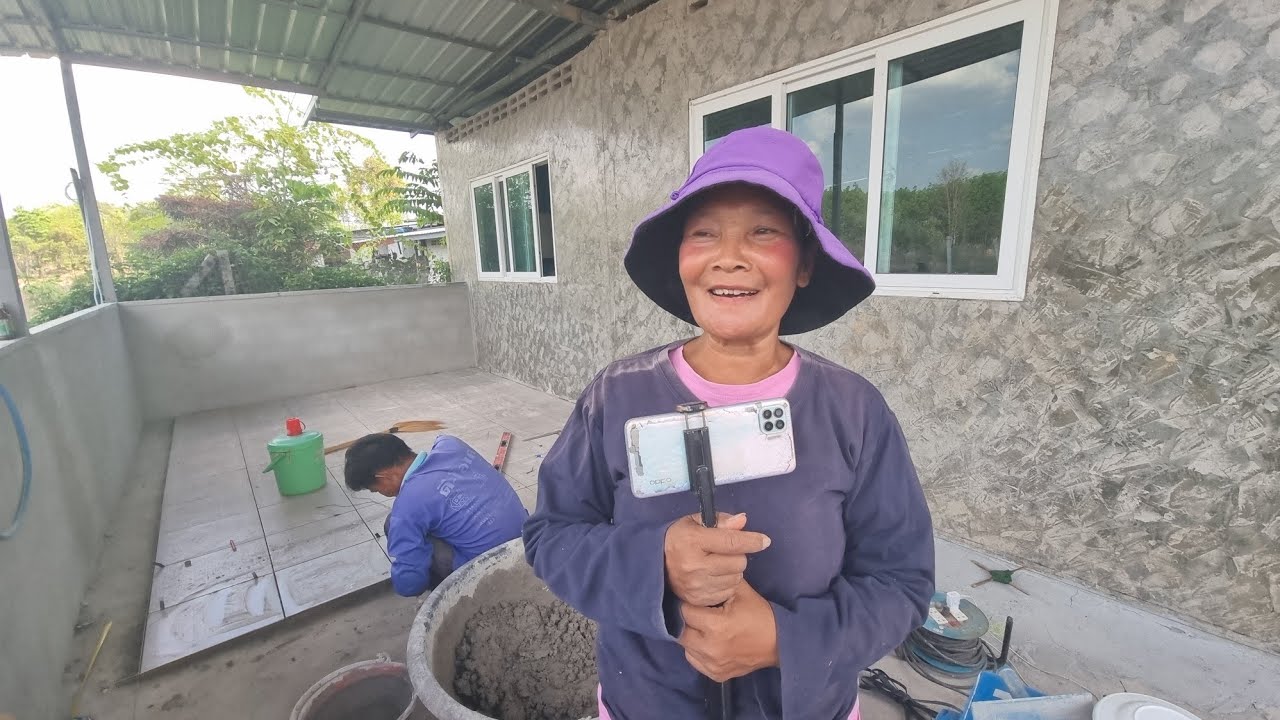 อัพเดทปูกระเบื้องครัวใหม่ป้าเเต๋นสุดขำ555,เจอกางเกงลุงเสือ...ขนาดนี้?ย่าภาบอกแบบนี้?ป้าสาต้องหา...