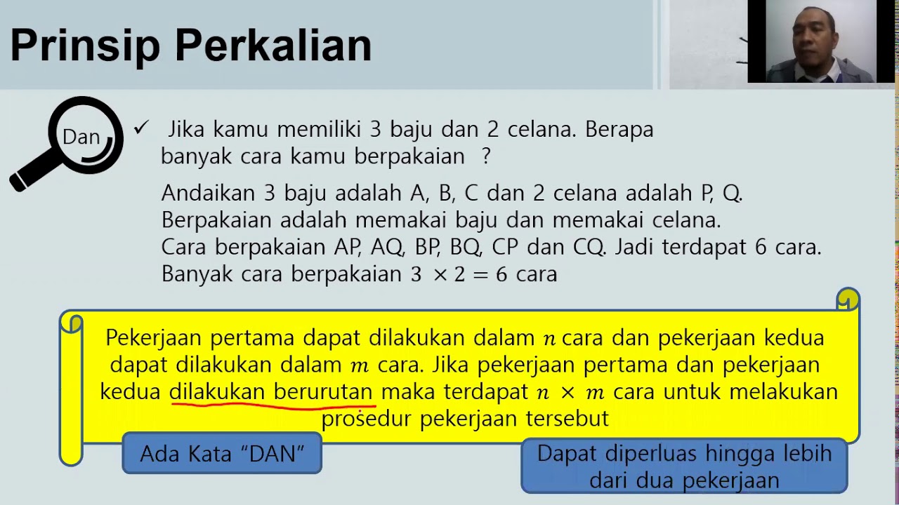 Kombinatorika : Prinsip Dasar Mencacah