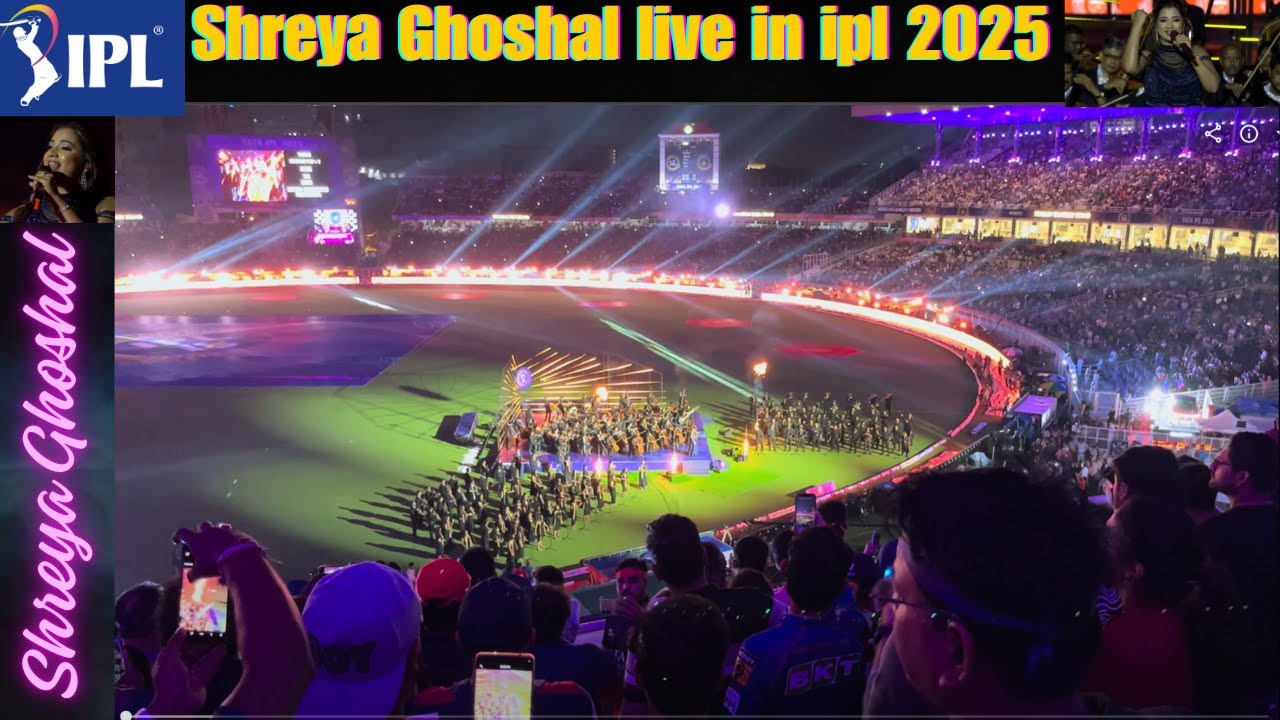 Shreya ghoshal  & Disha patani live performance in IPL  1st match KKR vs RCB  opening ceremony
