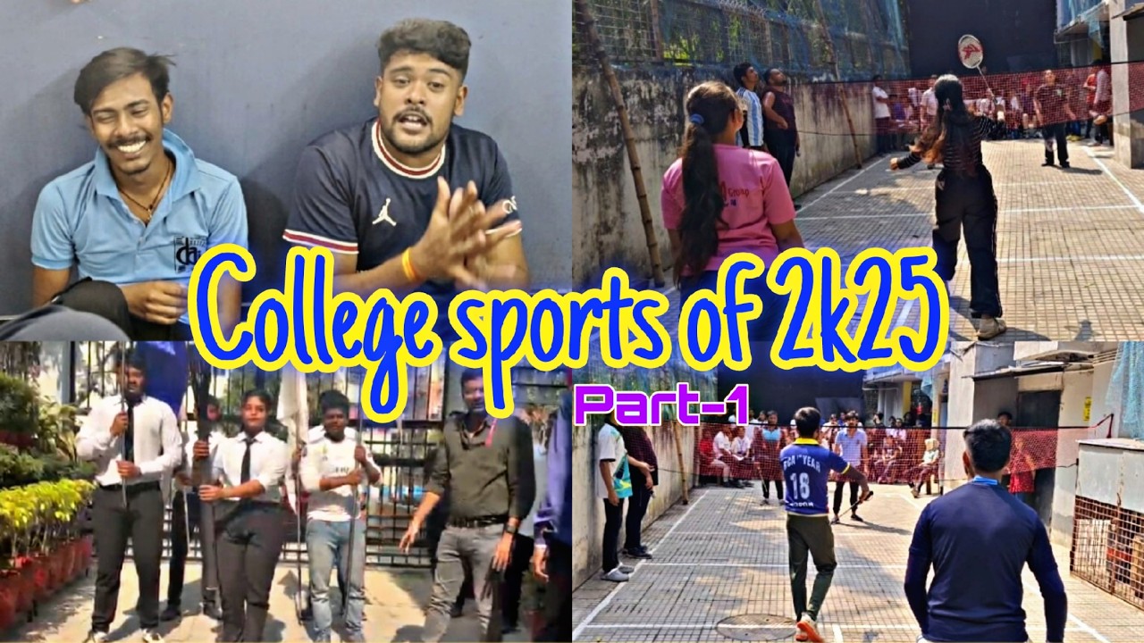 College Sports of 2k25 Part-1 || Playing Badminton and all indoor sports #collegelife #collegesports
