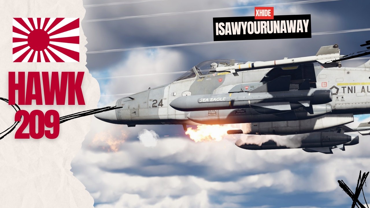 Hawk 209 - первый раз летаю на этом преме Японии в #warthunder