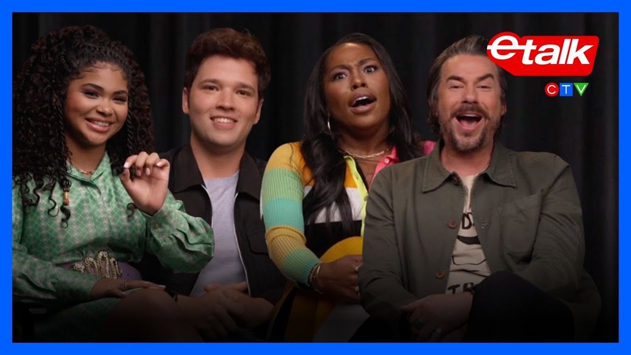 Ranking 'iCarly' foods w/Jerry Trainor, Nathan Kress, Laci Mosley, Jaidyn Triplett | Etalk Interview